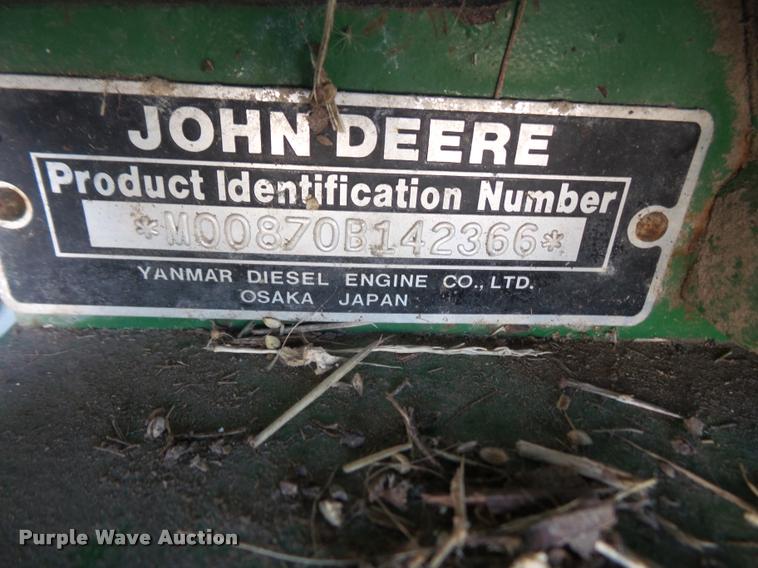 image for item DA8058 1995 John Deere 870 MFWD tractor