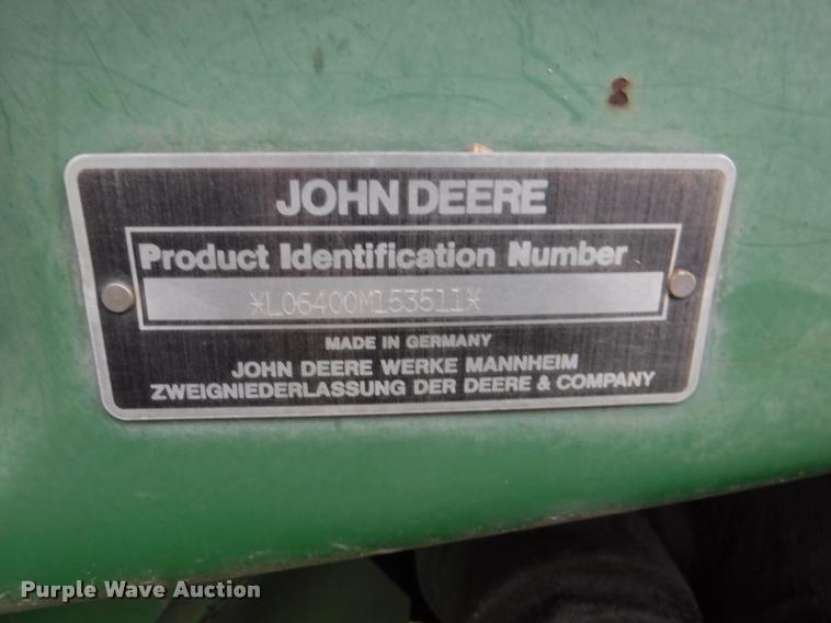 image for item DB3880 1995 John Deere 6400 MFWD tractor
