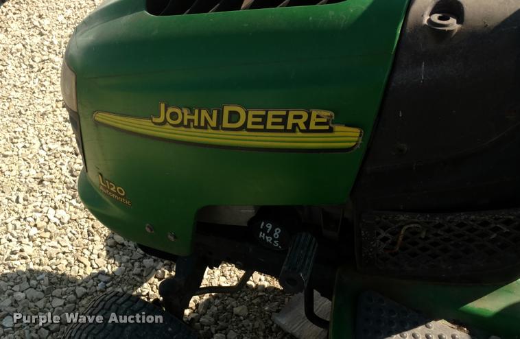 image for item DI9789 John Deere L120 lawn mower