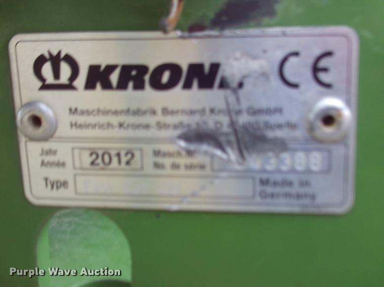 image for item DJ9772 2012 Krone Easy Cut 400 disc mower