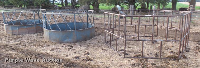 image for item DS9106 (3) steel hay feeders