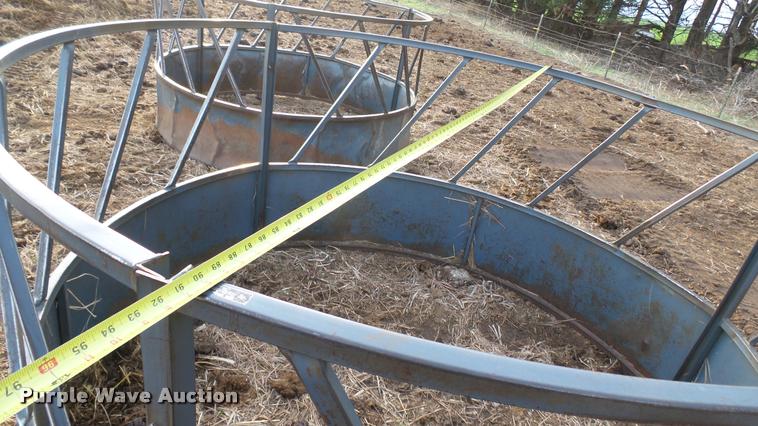 image for item DS9106 (3) steel hay feeders