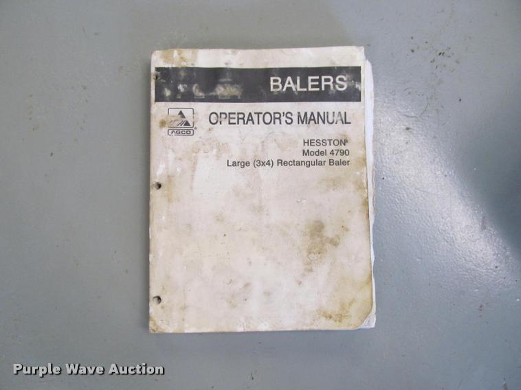 image for item DT9520 2005 Hesston 4790 square baler