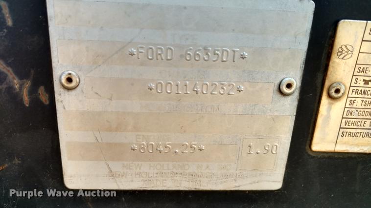 image for item F1842 1999 New Holland 6635 tractor
