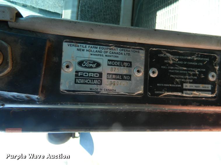 image for item K2580 1988 Versatile 876 Designation 6 4WD tractor