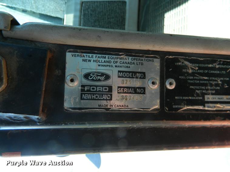 image for item K2580 1988 Versatile 876 Designation 6 4WD tractor