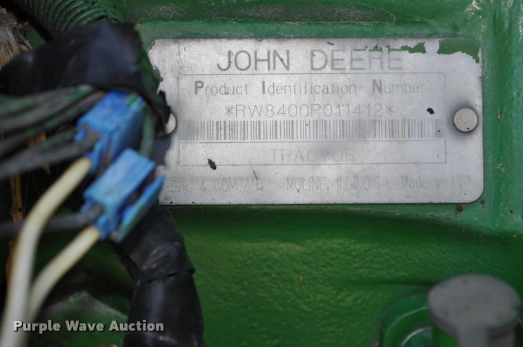 image for item K3995 1997 John Deere 8400 MFWD tractor