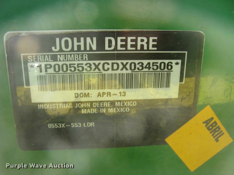 image for item L3996 2012 John Deere 5065E MFWD tractor