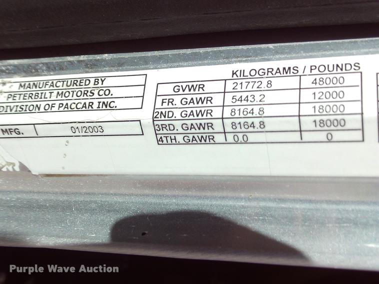 image for item DA6005 2003 Peterbilt 379 semi truck