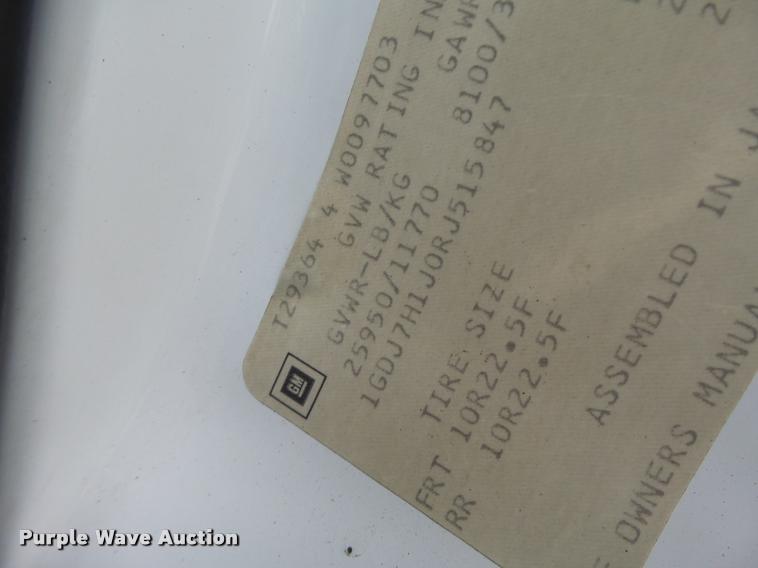 image for item DB1304 1994 GMC TopKick flatbed truck