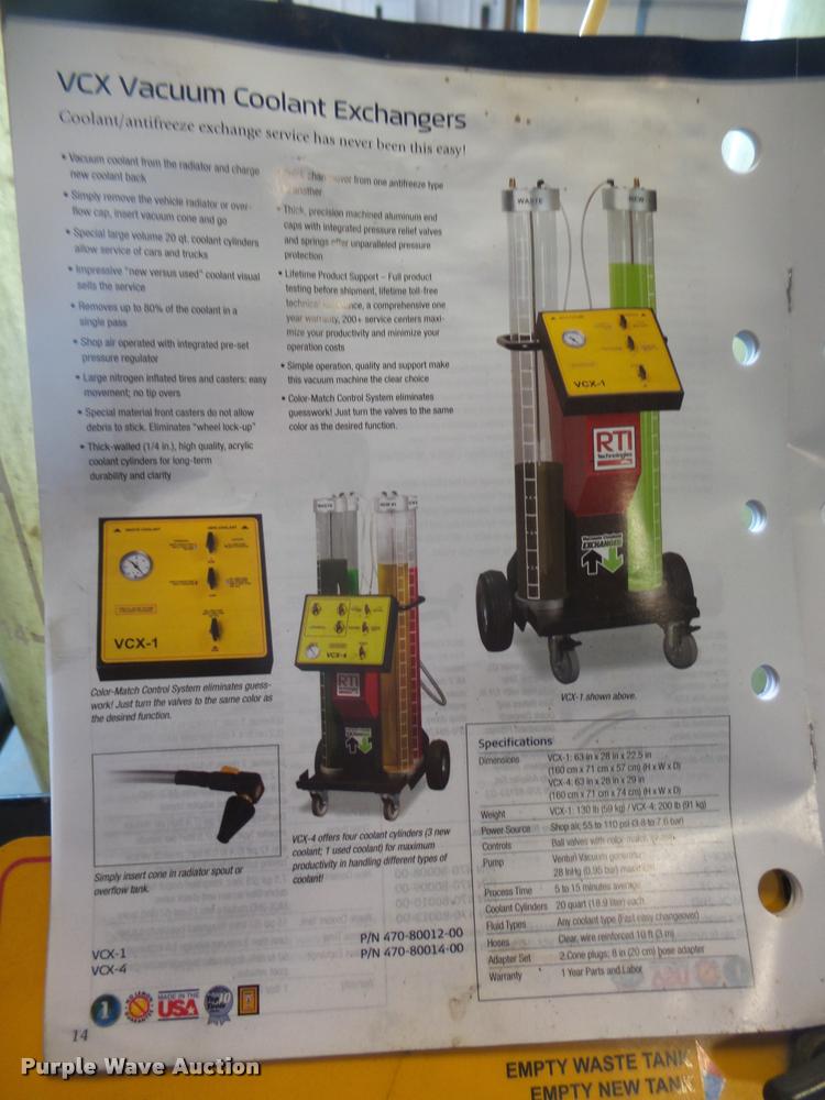 image for item AU9586 RTI Technologies VCX-1 vacuum coolant exchanger