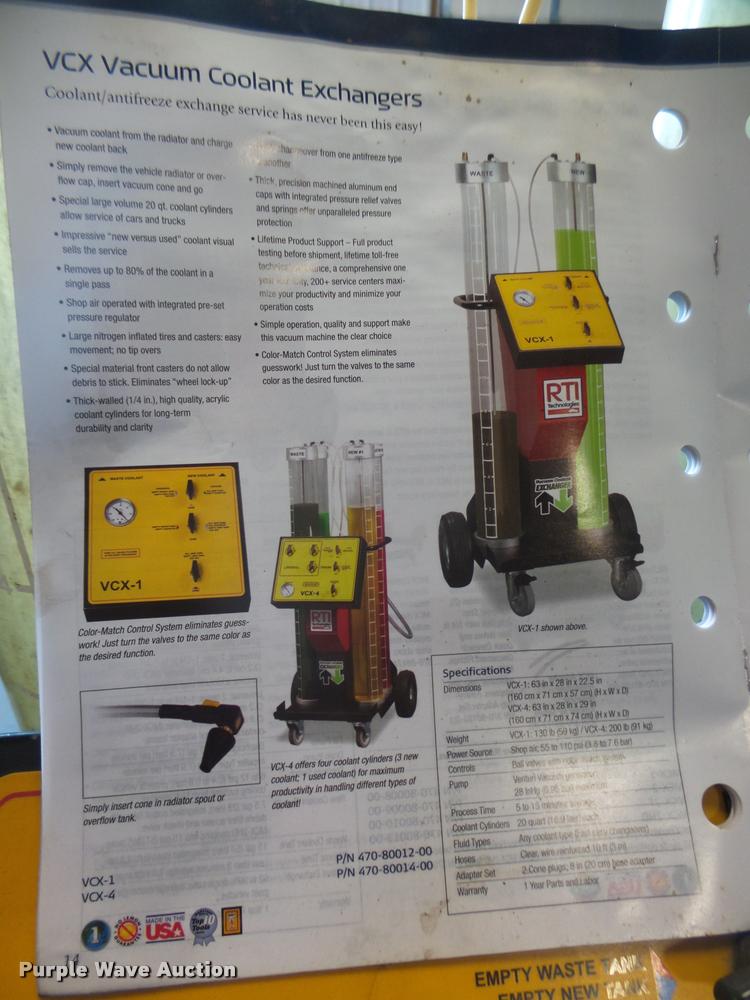 image for item AU9587 RTI Technologies VCX-1 vacuum coolant exchanger