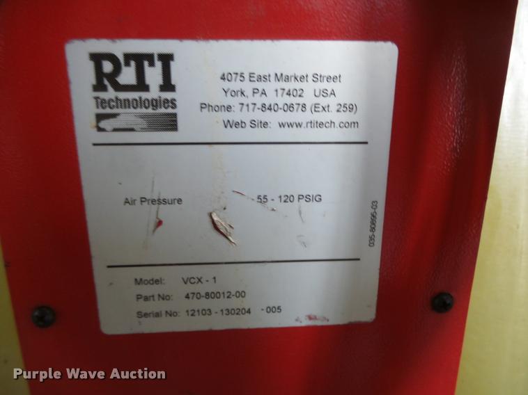 image for item AU9587 RTI Technologies VCX-1 vacuum coolant exchanger