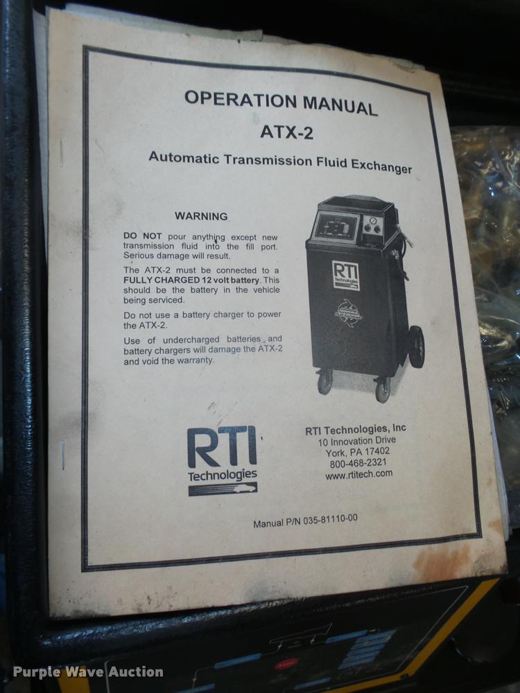 image for item AU9589 RTI Technologies ATX-2 automatic transmission fluid exchanger