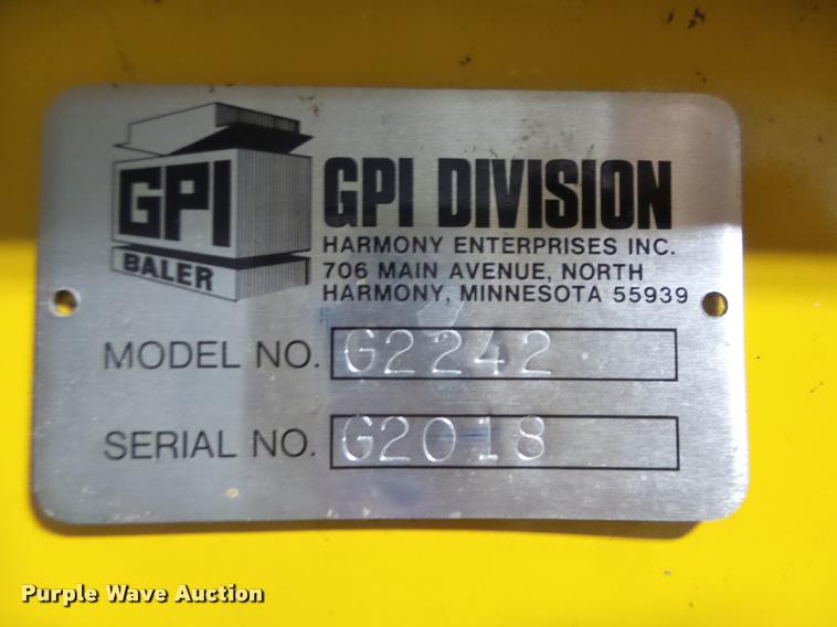 image for item AU9590 Vertech M-42 cardboard baler