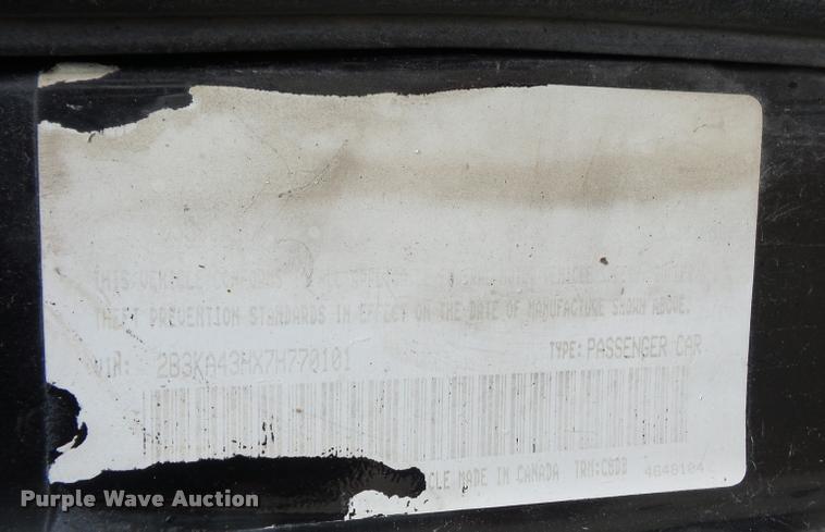 image for item BI9108 2007 Dodge Charger Police