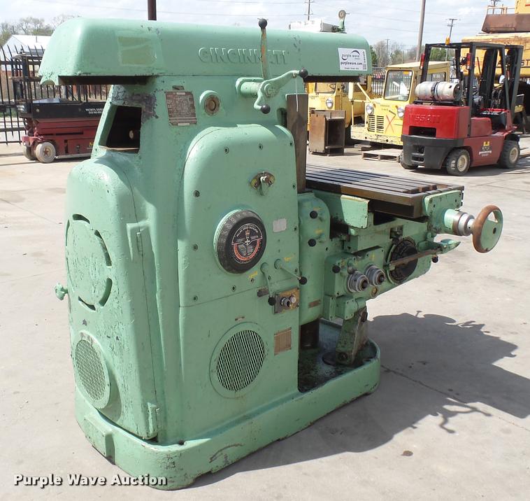image for item DA0486 Cincinnati No. 3 milling machine