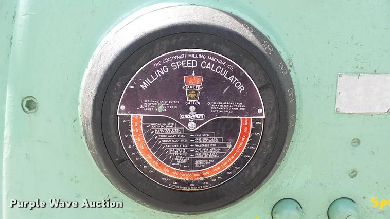 image for item DA0486 Cincinnati No. 3 milling machine