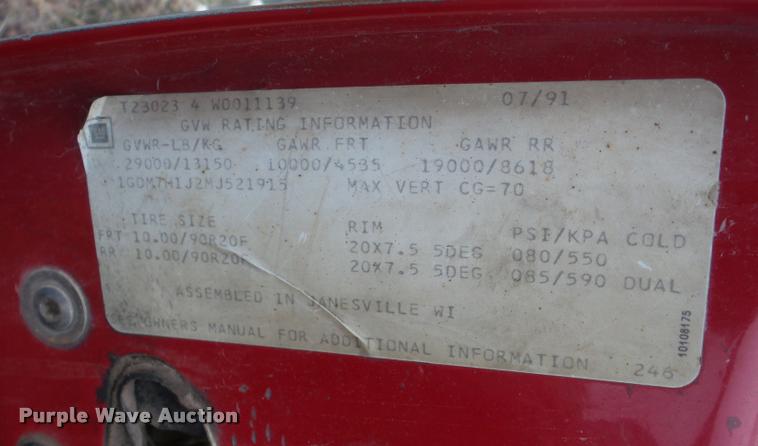 image for item DA1857 1991 GMC TopKick service truck
