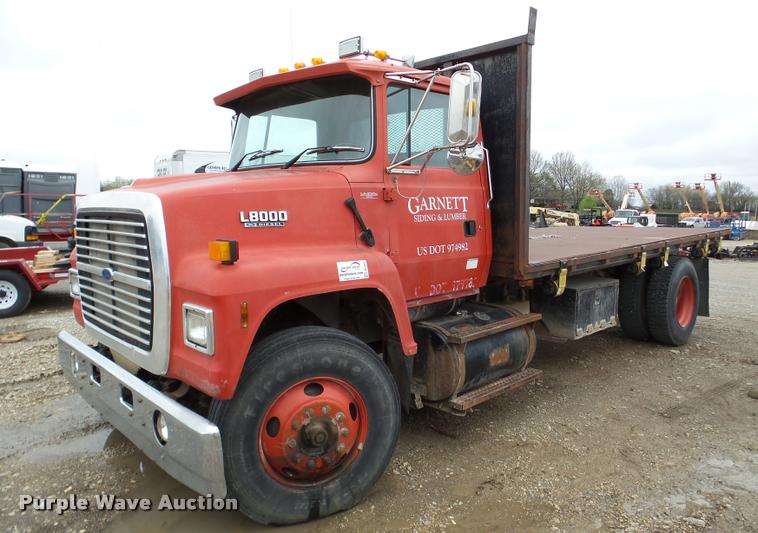 image for item DA1861 1995 Ford LN8000 dump flatbed truck