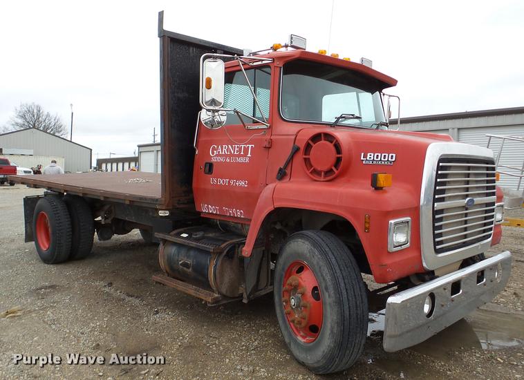 image for item DA1861 1995 Ford LN8000 dump flatbed truck
