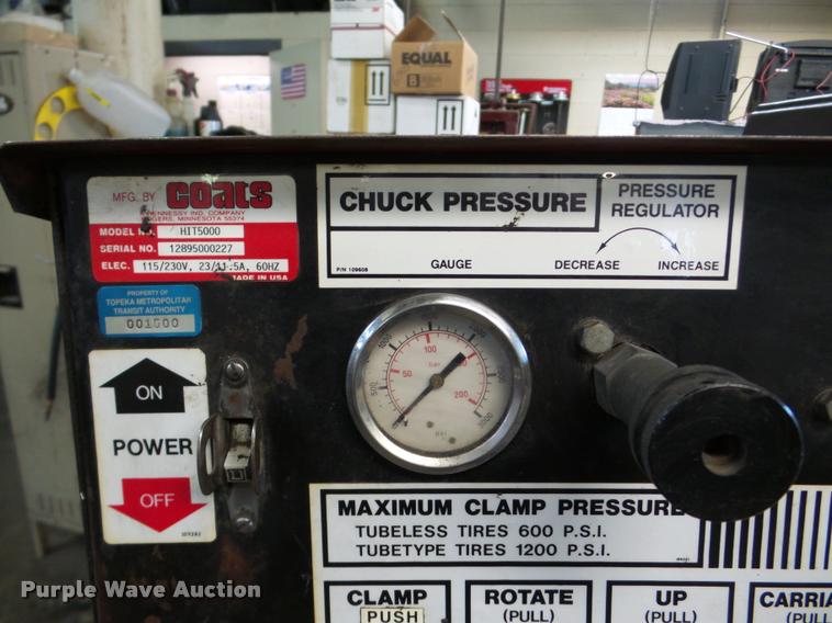 image for item DA1921 Coats HIT5000 tire machine