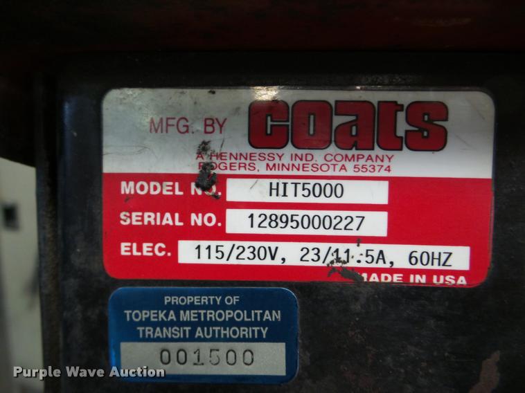 image for item DA1921 Coats HIT5000 tire machine