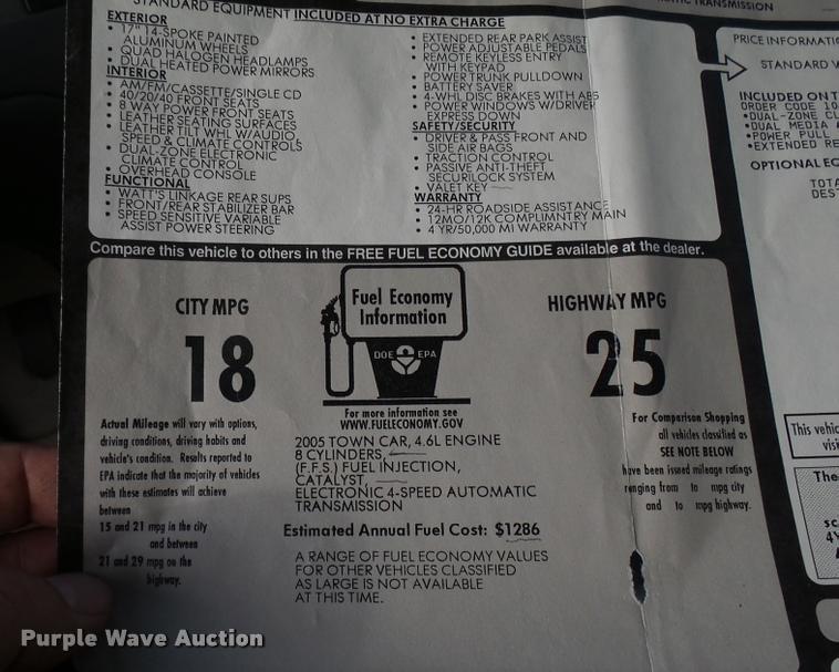 image for item DA2242 2005 Lincoln Towncar Signature