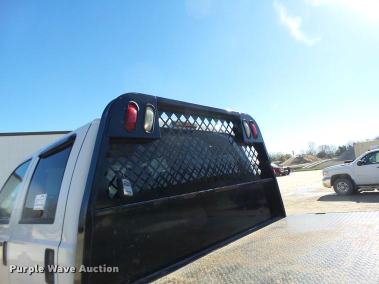 image for item DA3445 2010 Ford F350 Super Duty Crew Cab flatbed pickup truck