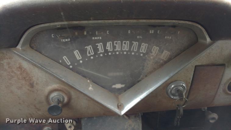 image for item DA5535 1957 Chevrolet flatbed truck