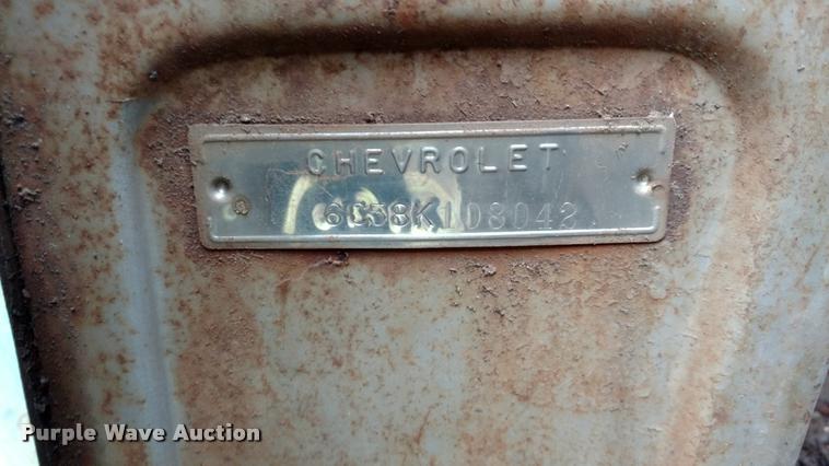 image for item DA5535 1957 Chevrolet flatbed truck