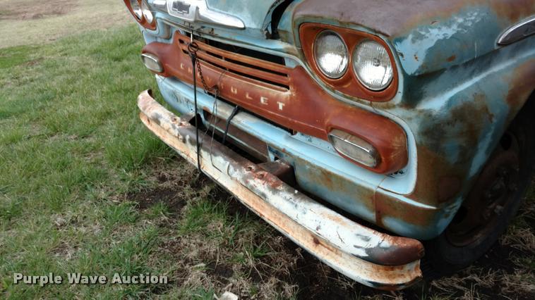 image for item DA5535 1957 Chevrolet flatbed truck