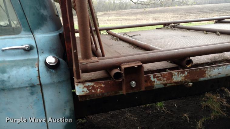 image for item DA5535 1957 Chevrolet flatbed truck