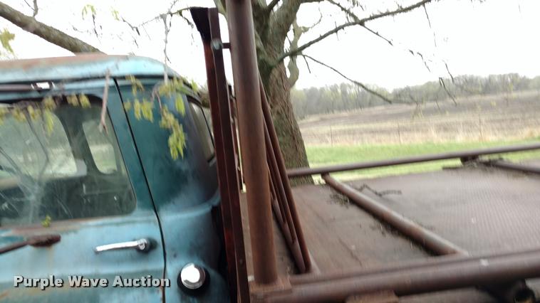 image for item DA5535 1957 Chevrolet flatbed truck