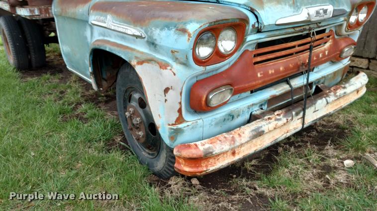image for item DA5535 1957 Chevrolet flatbed truck