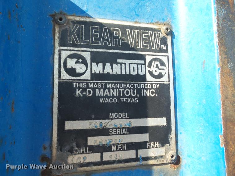 image for item DA8064 1996 Teledyne Princeton D5000 piggyback forklift