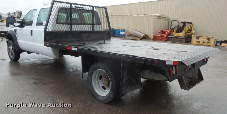 image for item DA8095 2008 Ford F550 Crew Cab flatbed truck