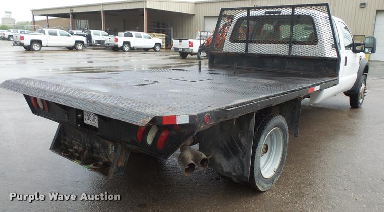 image for item DA8095 2008 Ford F550 Crew Cab flatbed truck
