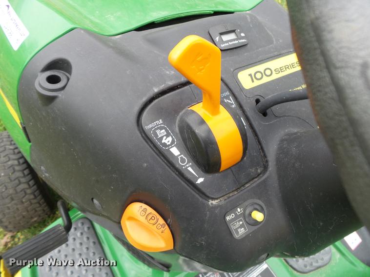 image for item DA9088 John Deere LA115 lawn mower