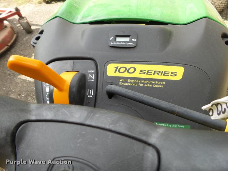 image for item DA9103 John Deere LA115 lawn mower