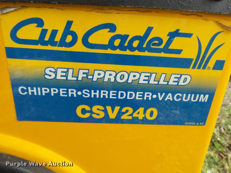 image for item DA9105 Cub Cadet CSV240 leaf vacuum