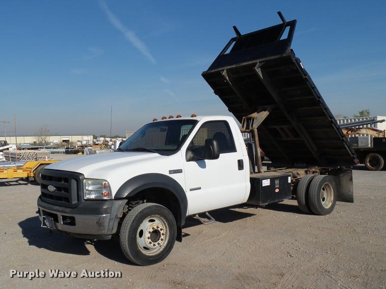 image for item DB4691 2007 Ford F550 XL dump bed truck