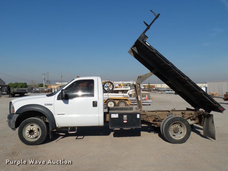 image for item DB4691 2007 Ford F550 XL dump bed truck