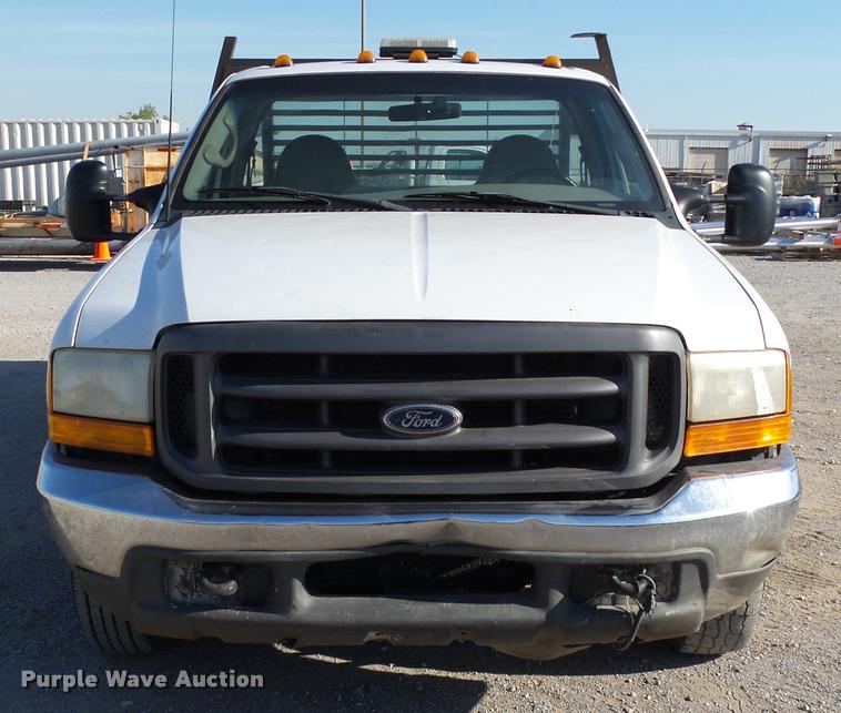 image for item DB4692 2000 Ford F350 XL Super Duty flatbed pickup truck