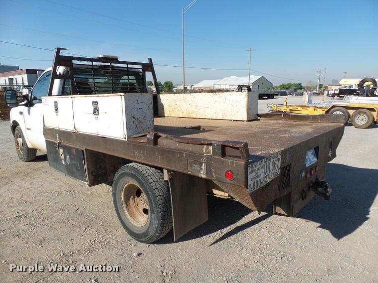 image for item DB4692 2000 Ford F350 XL Super Duty flatbed pickup truck