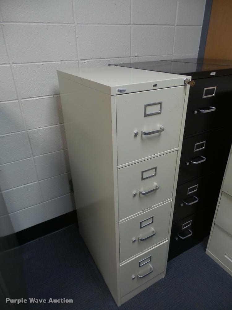 image for item DC9275 (17) four drawer letter filing cabinets