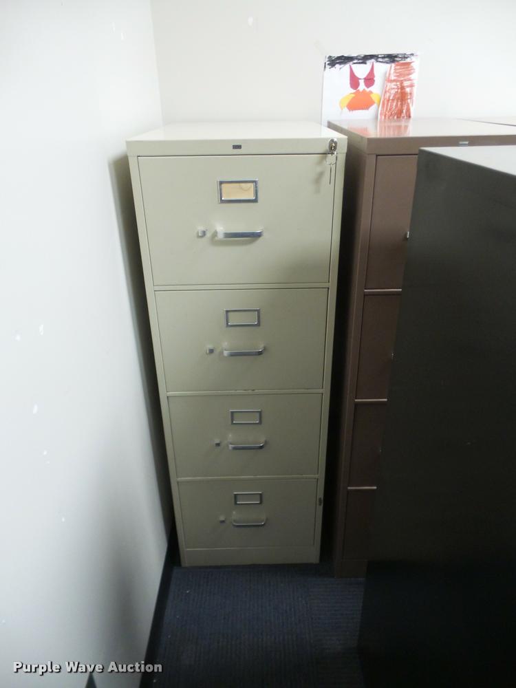 image for item DC9279 (15) four drawer letter filing cabinets