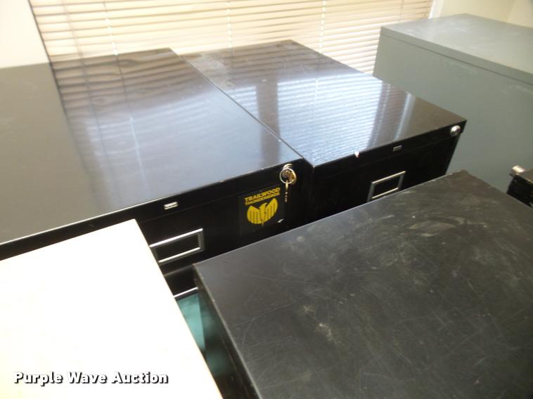 image for item DC9279 (15) four drawer letter filing cabinets