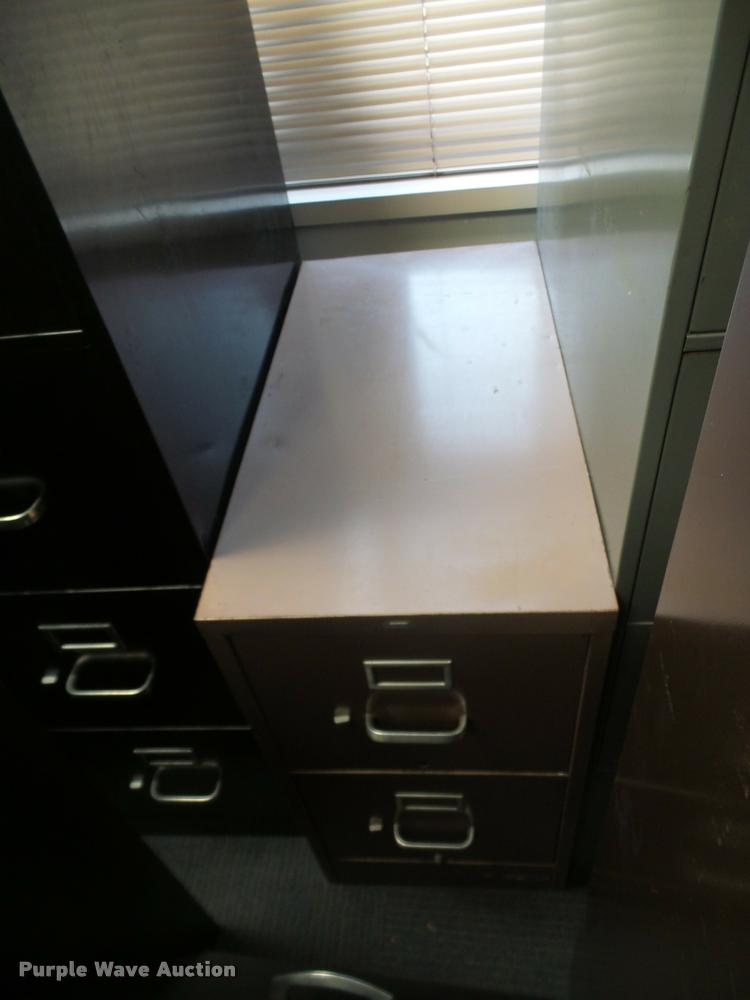 image for item DC9279 (15) four drawer letter filing cabinets