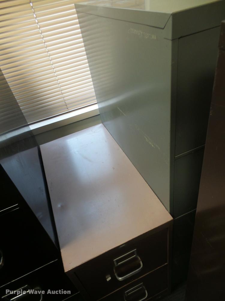 image for item DC9279 (15) four drawer letter filing cabinets